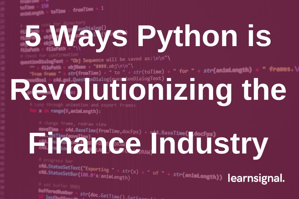 python for finance archives - programming in python... How Python Is Used in the Finance Industry