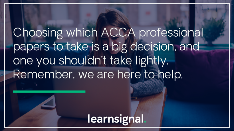 What Order Should I Do My ACCA Professional Exams? - Learnsignal