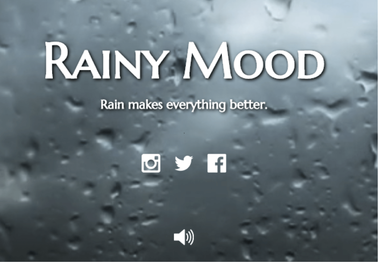 Rain makes everything blog