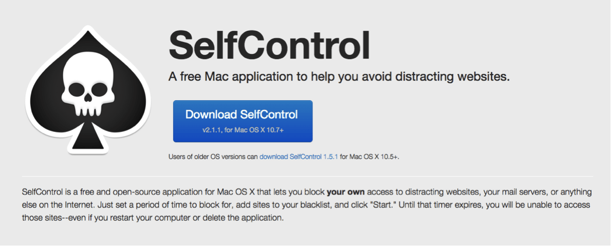 SelfControl App snapshot